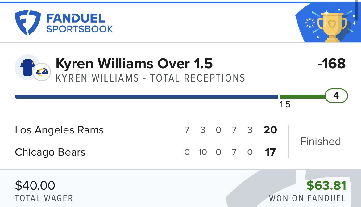 LockItLive's tweet image. 🚨BANGGGG🚨

3/4 on my #NFL plays of the day‼️

Wasn't expecting Woody to get bottled up that much, but we'll take the profitable day💸

#Fanduel #Draftkings #Espnbet #nflparlays #nflbets #nflplayoffs #patriots #bills #texans #rams #bears #broncos #sportsbets #sportsbetting…
