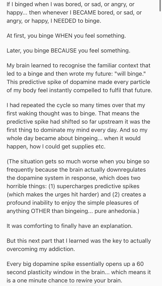 tiranyamisu's tweet image. Using my follower increase to show you guys this Reddit post I found on b/p recovery bc I thought it was interesting and not the usual ‘go outside for a walk! If you don’t want an Apple you’re not hungry!’ Shtick