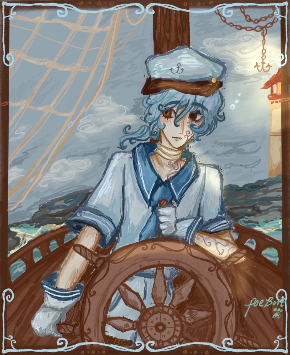 My balsa drawings always flop sailor #lucabalsa