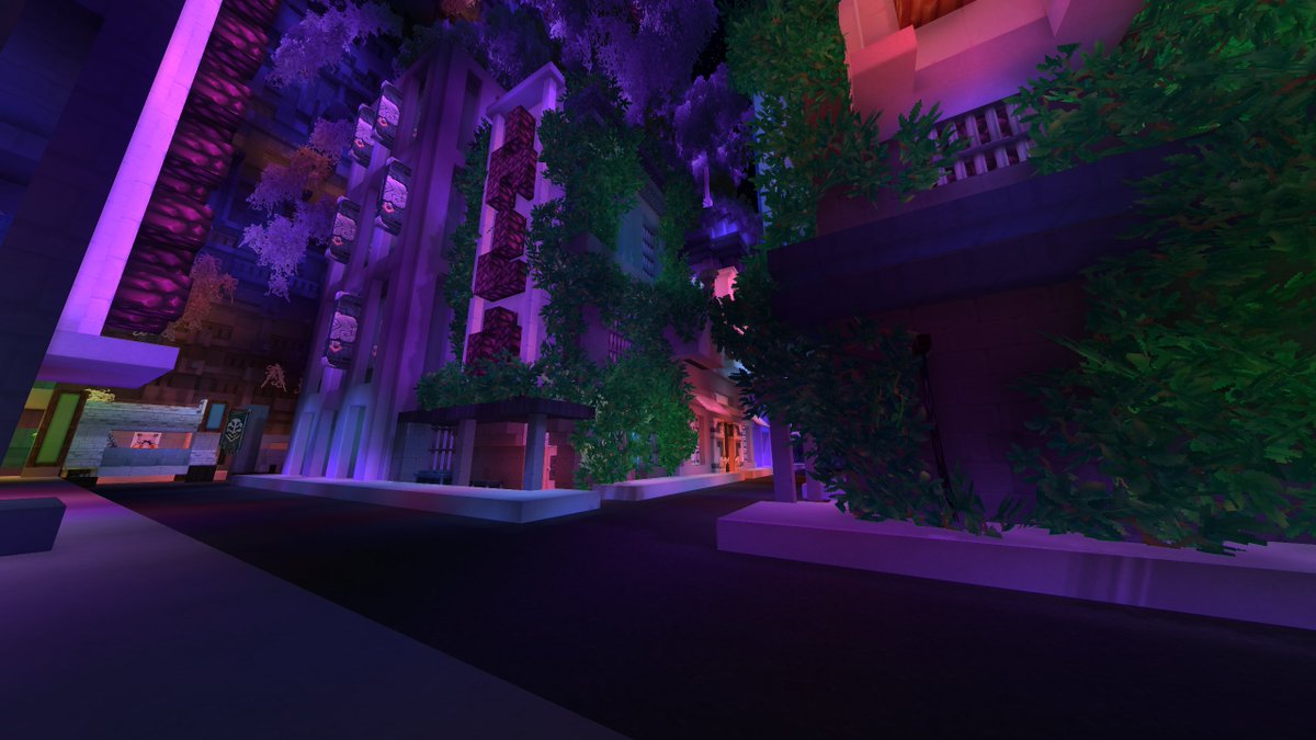 cyberpunk city block #Hytale #Hytalebuild