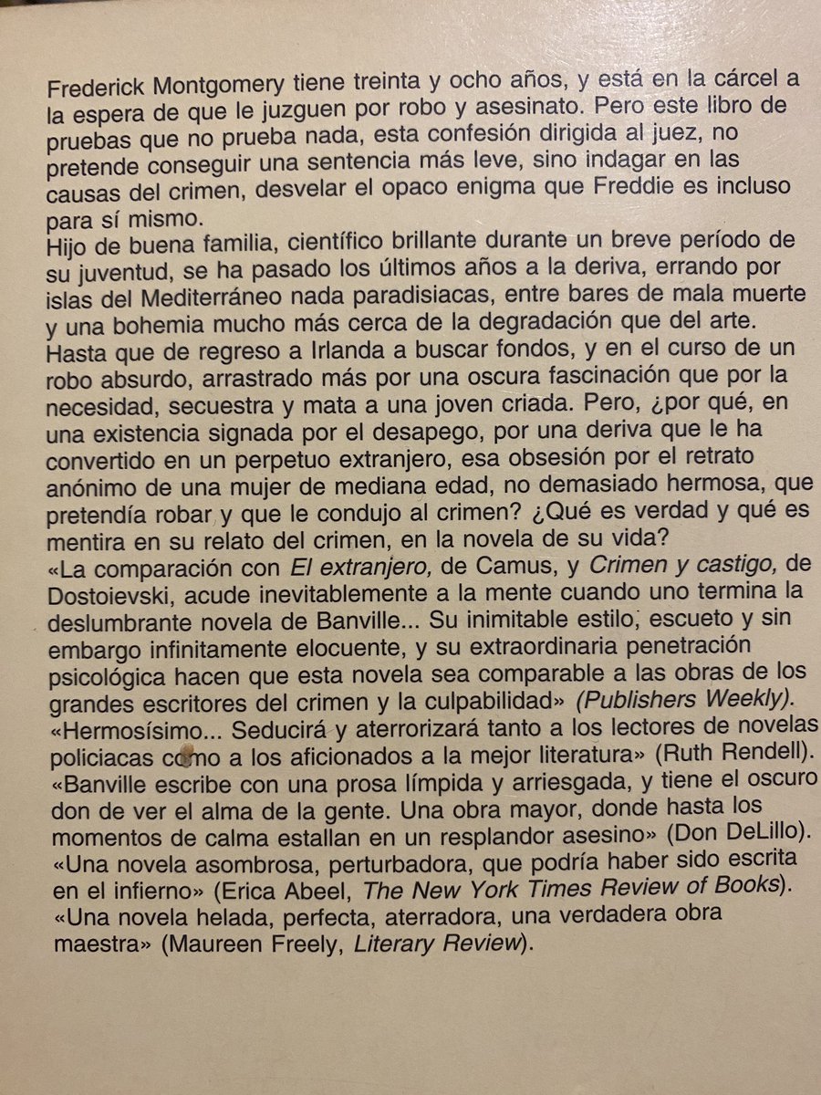 John Banville, El libro de las pruebas, Ed. Anagrama, 2000, 237 pp., $150.00 MXN