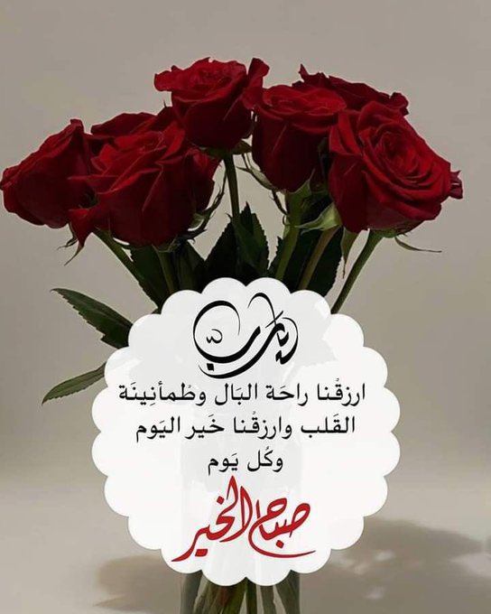 ron168's tweet image. .

«أصبحنا واصبح الملك لله »

اللهم افتح لنا أبواب الخير، واغمرنا بنعيم الإيمان، وعافية الأبدان، وارزقنا صباح المستغفرين الشاكرين، وقلوب الذاكرين.. 

#صباح_الخير
.