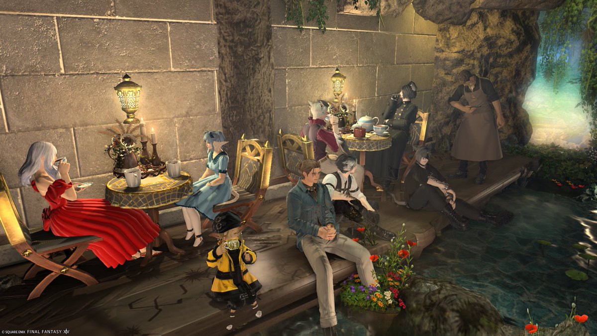 rag_Tiamat's tweet photo. 朝の続きで２軒目！
色んな個室に入って撮影させて頂きました♪
そして、いつも通りはっちゃけてました😅

※後から知りましたが、4枚目のお風呂は女湯だったそうです⋯😱
#CWLS_Hortensia
#ポイの部屋
#FF14_Vesper https://t.co/huZ9HKCvRk