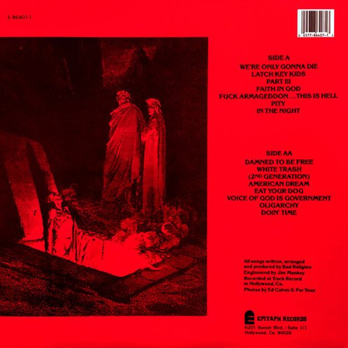 PunkRockStory's tweet image. 44 years ago today
January 19, 1982, Bad Religion released their debut studio album, How Could Hell Be Any Worse?. It features the single "We're Only Gonna Die" 

#punk #punks #punkrock #badrelegion #oldschoolpunk #punklegends #history #punkrockhistory #otd