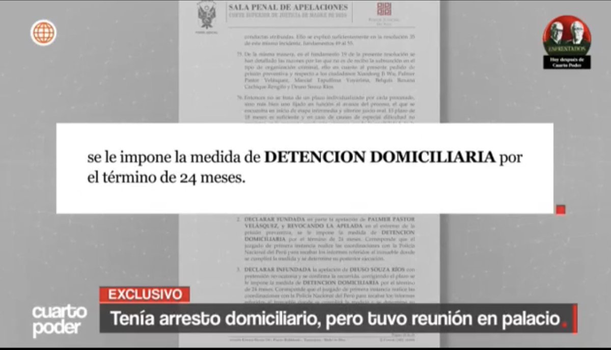 chronopio's tweet image. Un empresario chino con detención domiciliaria vigente ingresó tres veces a Palacio de Gobierno en la gestión presidencial de José Jerí. Se trata de Xiaodong Ji Wu, quien entró junto a Zhihua Yang, amigo de Jerí. Aquí nuestra investigación: youtu.be/mJhxBMosPyA #CuartoPoder