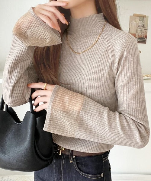 ElfClassical's tweet image. ／
今買い足すならコレ。
＼

✓袖シアーハイネックリブニット(ce1020154)
アウターもニットも買ったけど、スタイリングに新鮮さがなくなってきた…
そんな方にはこちらのトップスがおすすめ✨
レイヤードして襟や袖口に変化を付けられます✓

#クラシカルエルフ #プチプラ