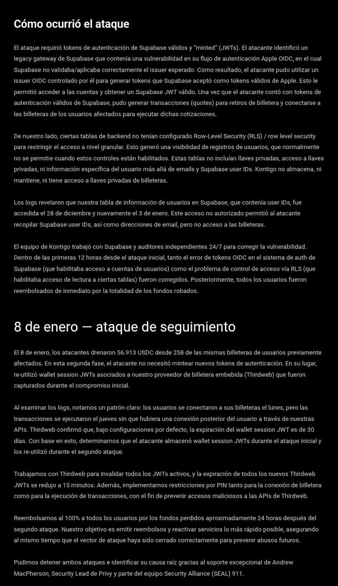 Mi opinión profesional del informe técnico de <a href="/kontigo_app/">Kontigo.com</a>

Es un reporte redactado desde el punto de vista de relaciones públicas, pero al leerlo leerlo con ojo de auditor de seguridad, hay varias inconsistencias graves y decisiones de arquitectura que son, cuanto menos,