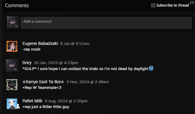 GFrostVT's tweet photo. Can you imagine being so obsessed over one loss in DBD you feel the need to comment for 3 months straight even after I turned them off for 30 days you still come back to check?
This has to be #1 most jobless basement dwellers I've seen in my life

Take your L Eugene <3 https://t.co/i4y6iQxbVE