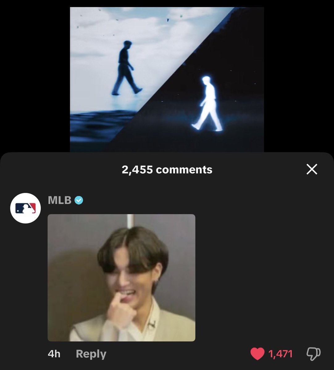 THEWORLDEP69's tweet image. girl why is the mlb tiktok in ateez's comments with a wy reaction image