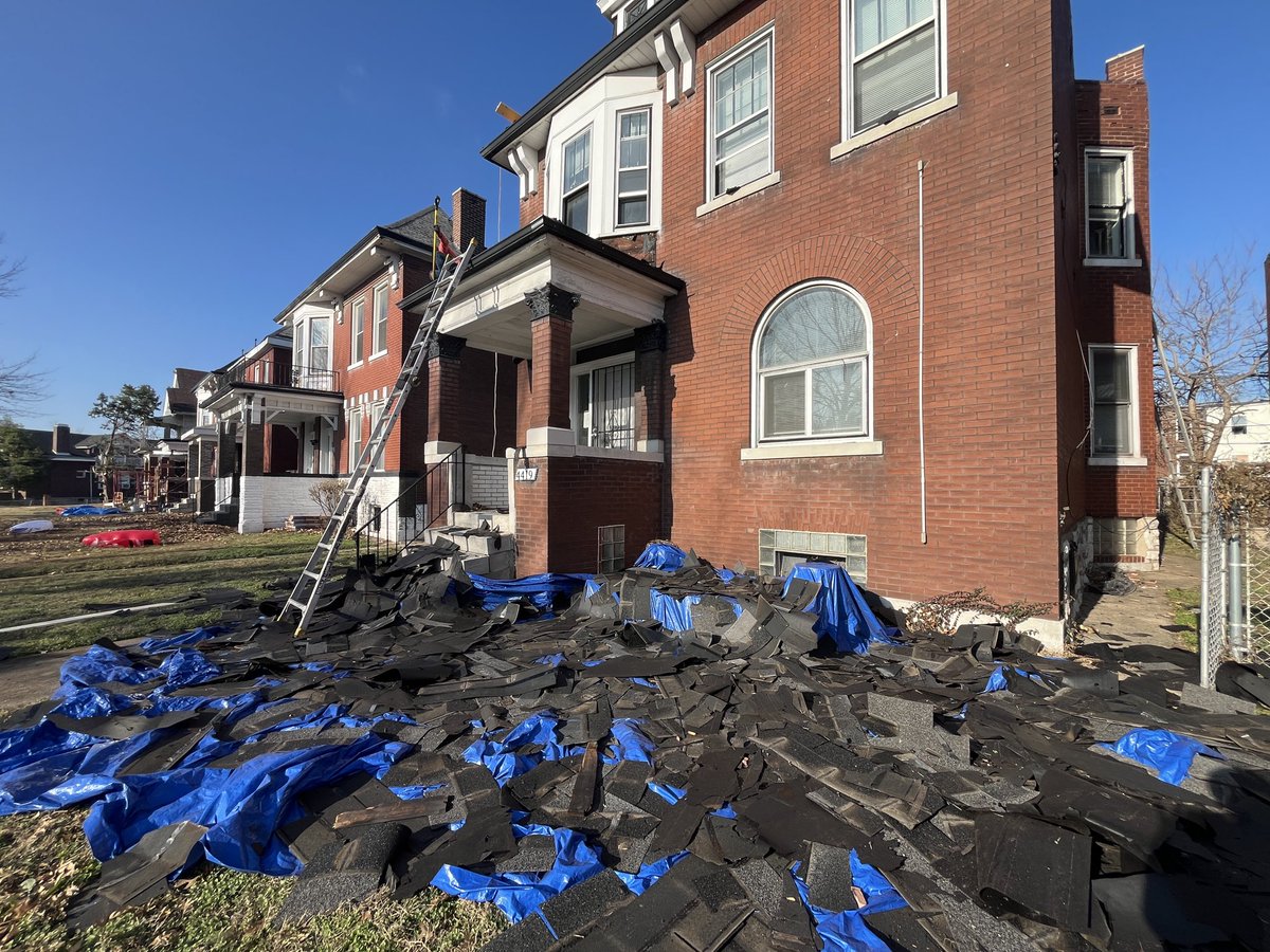 Thanks to your support, the Reparations Investment Company has begun renovations on a beautiful future home on Holly Ave in north St. Louis!

Solidarity with Black community-led revitalization through renovation of property and community ownership in north St. Louis. This is