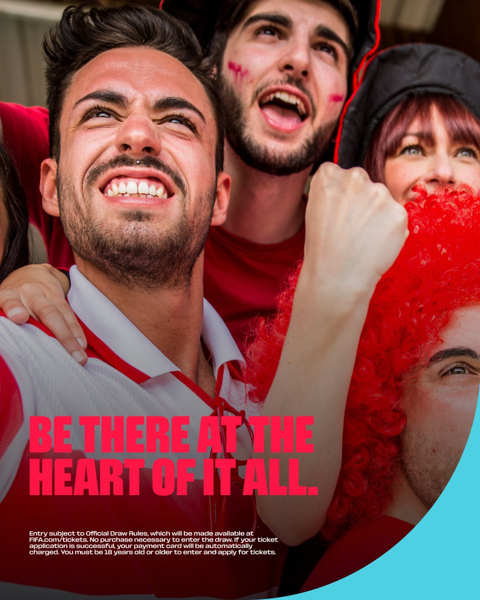 FWC26KansasCity's tweet image. Be there when Kansas City makes history!

Enter the random selection draw at the link in bio to apply for tickets to Kansas City's FIFA World Cup 26™ matches ⚽

🎟️ goto.fifa.com/nxRf/gvx2st4j 

✅ Must be 18+ to enter 
✅ No purchase necessary to enter the draw
✅ Subject to…