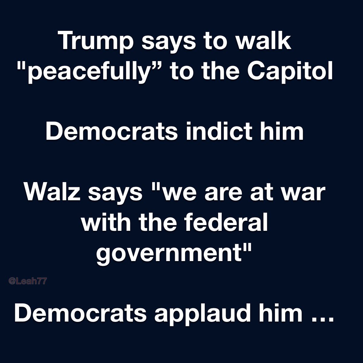 LeahRain77's tweet image. Who is the insurrectionist again ?