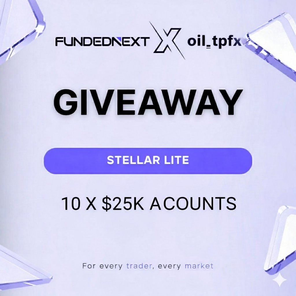 GIVEAWAY TIME
10 x $25,000 Stellar Lite accounts for my trading community!
Follow:
<a href="/FundedNext/">FundedNext</a>
<a href="/King_Rio__/">Abbarty Rio</a> 
<a href="/RIO_HUB_/">RIO_HUB_</a> 
Like &amp; Retweet
22 Tag 5 friend's
Follow instagram instagram.com
orderflowschoo...
I will DM the winners after 72 hours