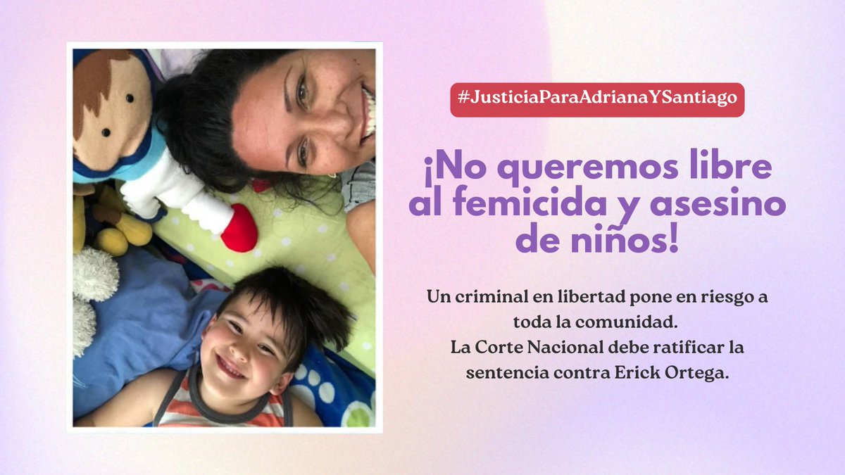 #JusticiaParaAdrianaYSantiago
<a href="/CJudicaturaEc/">Consejo de la Judicatura</a>
<a href="/MarioGodoyEc/">Mario Godoy</a>
<a href="/Ppsuing/">Jose Suing Nagua</a>
<a href="/CorteEcuador/">Corte Nacional de Justicia del Ecuador</a>
<a href="/PorAdriySanti/">Justicia Para Adriana y Santiago</a>