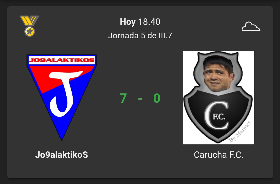 Sólido triunfo en el Cementerio de Elefantes. Crespo X2, Fathi X2, Illesca, Kartoikromo y Zavolskov marcaron para dejar los 3 puntos en casa.
Ahora a enfocarse en el partido de Copa Zafiro.
#VamosJo9alaktikoS