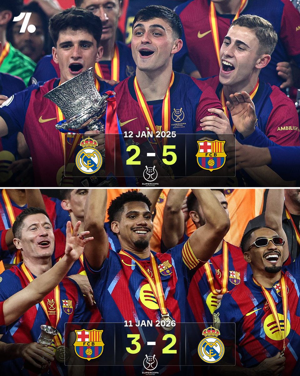 Barcelona show no mercy in the Supercopa de España... once again 🔄️🏆