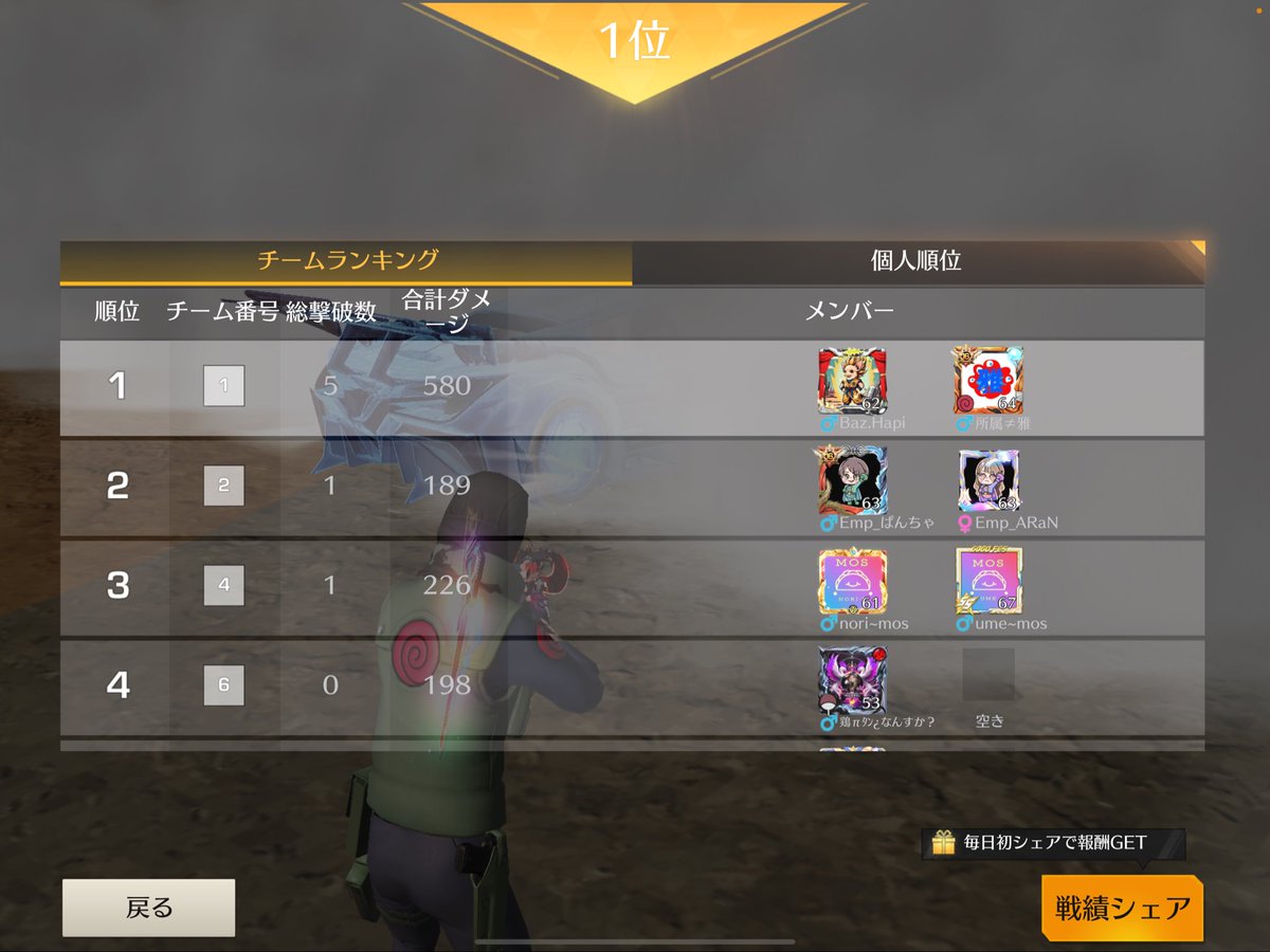 2026.1.11
迅速デュオ1ドーン🥇