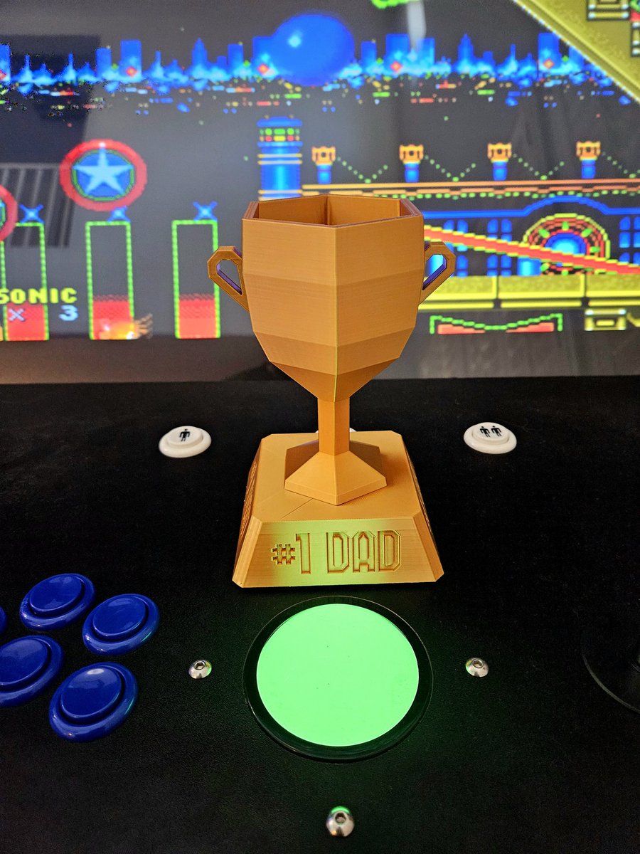 Got my #1 DAD trophy today. 😂