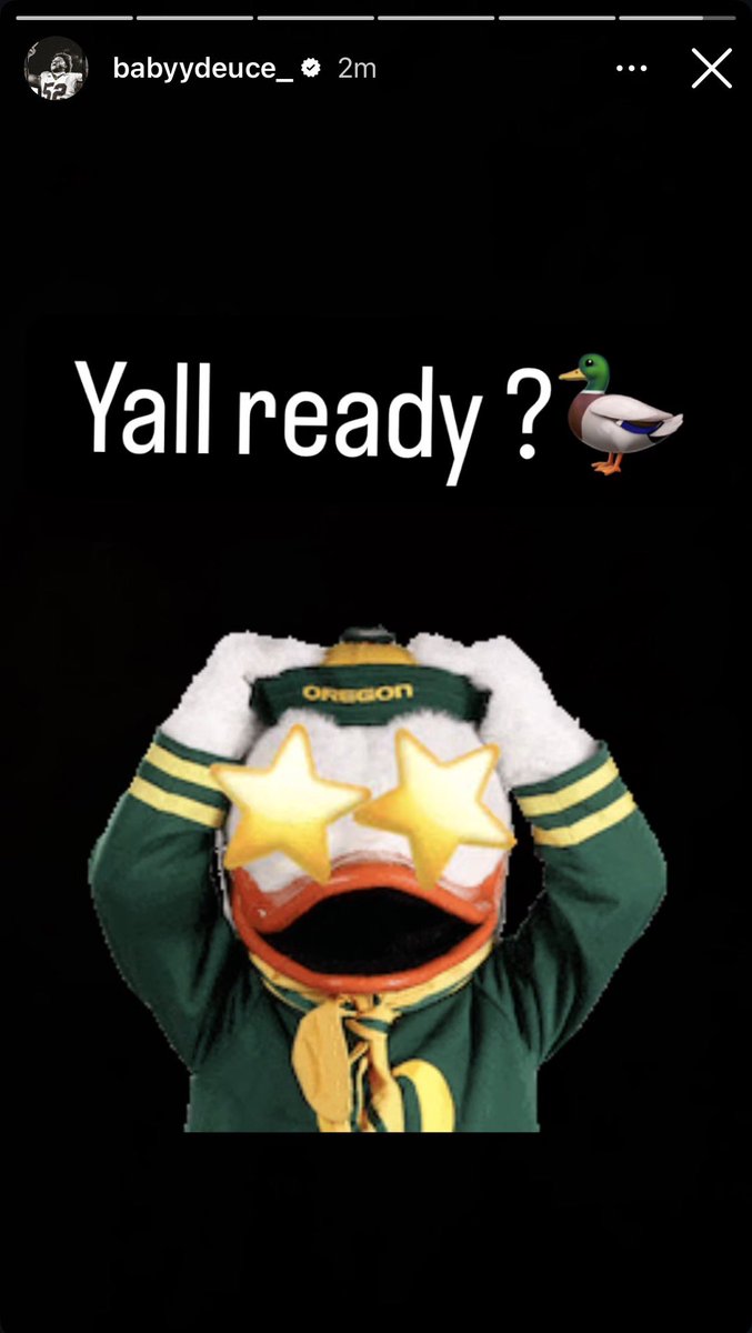 oregon__updates's tweet image. A’Mauri Washington’s IG story 👀