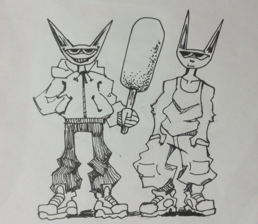 devskog's tweet image. cone dog