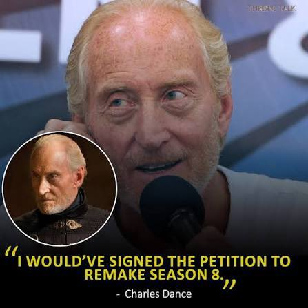 fortzon's tweet image. Be more like Charles Dance and less like Kit Harington