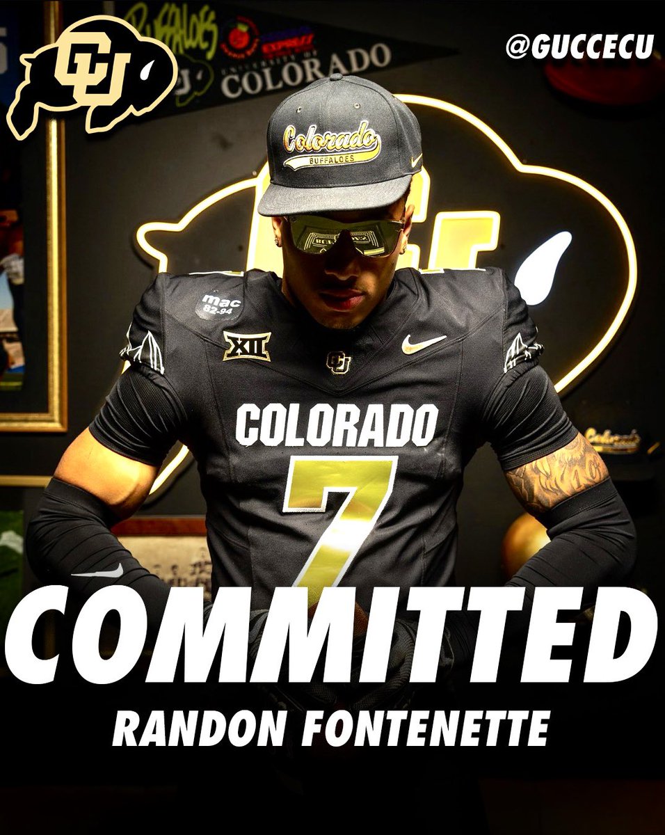 VANDERBILT SAF RANDON FONTENETTE HAS COMMITTED TO COLORADO!!🦬 <a href="/randonfontenet3/">Randon Fontenette</a> 

6’2 220| 140 TOT TKLS| 13 PBU| 3.5 SACKS| 1 INT| 1 FF (CAREER STATS)

THE BUFFS STRIKE ANOTHER KILLA!