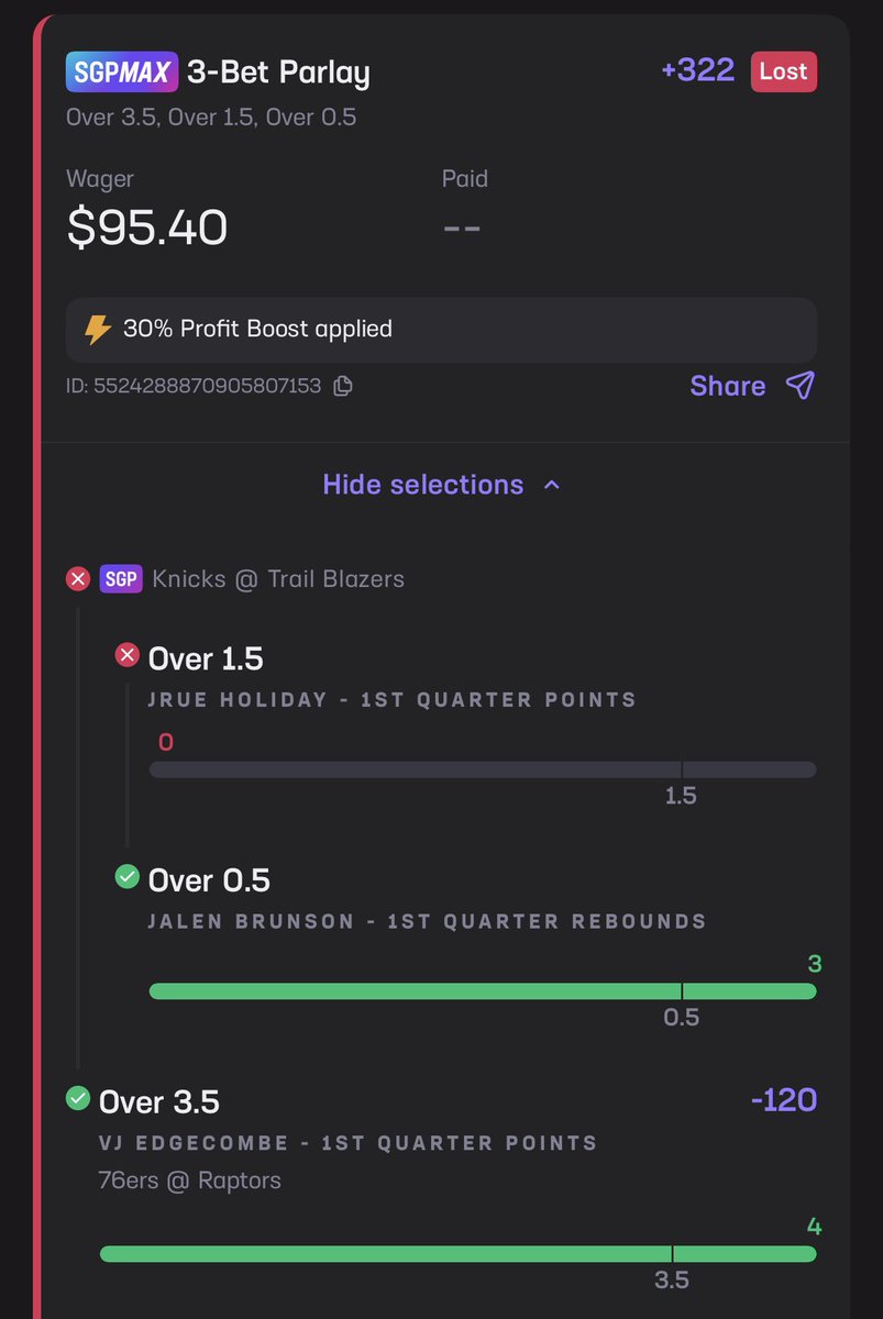 _AmitU's tweet image. It’s crazy @HardRockBet  doesn’t offer first quarter unders on NBA bets. But if a player doesn’t play, they count it as a loss. We need to get this monopoly out of Florida so real bettors can stop losing money. They just stealing money from people.