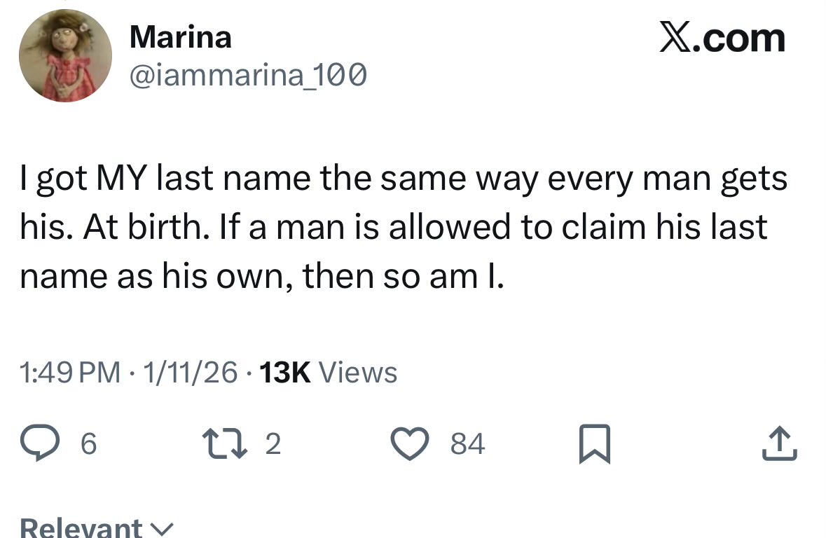 antivenom1111's tweet image. Yet you still carry your fathers last name and refuse to change it you fake feminists kill me