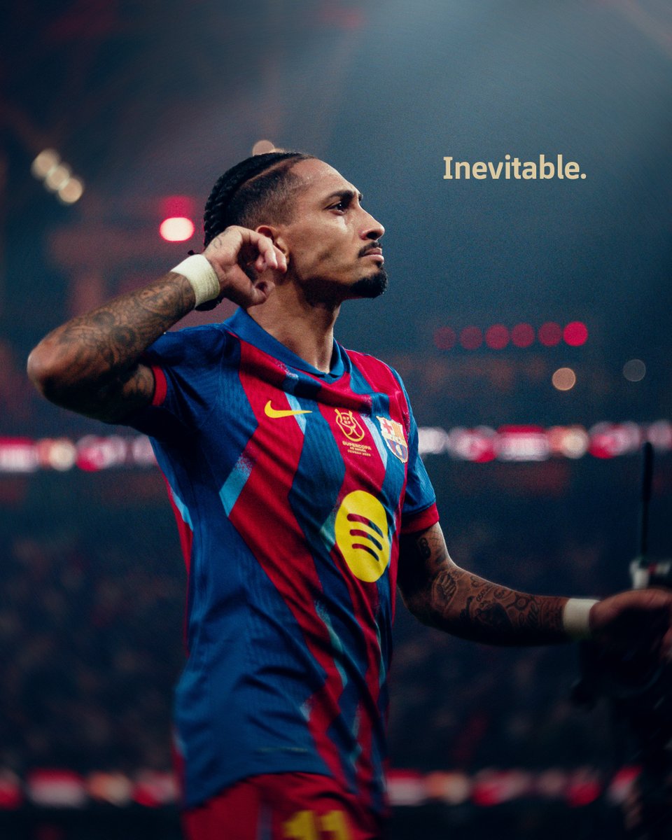 FCBarcelona's tweet image. Raphinha always delivers.