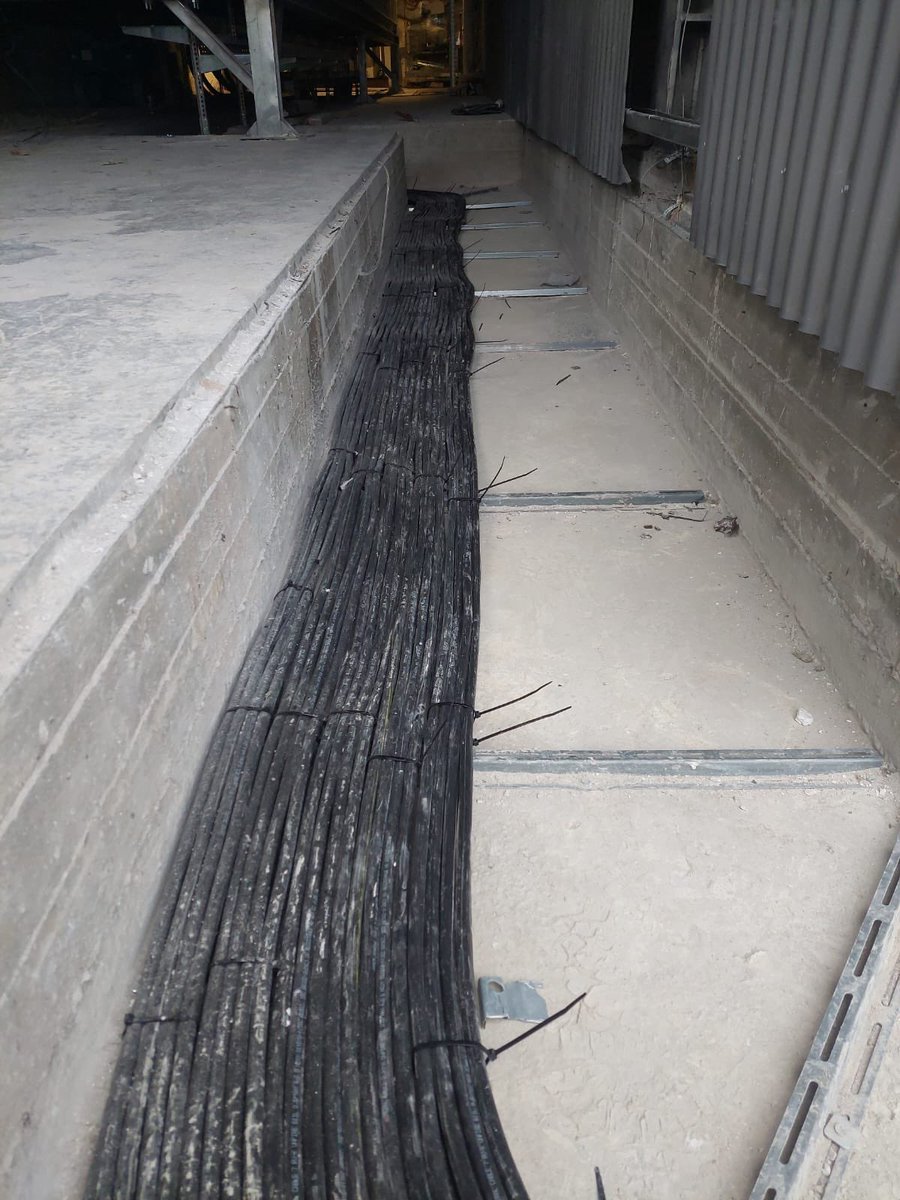 NBrenmiller's tweet photo. P2H &amp; Electrification of Heat: hottest buzz in industry (for me😀⚡️)

Behind it: huge array of cables, transmission, switches &amp; heating equip. Glimpse at future industrial heat 5MW charging in flagship Tempo project. 
Photos: Proj Eng Alon Aizikovich
@bren_energy 
#bGen #TES https://t.co/bUgR6jPweU