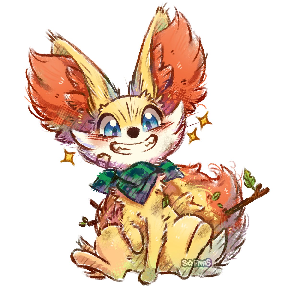 Sofnas2's tweet image. Troublemaker 🧡🍃✨
#pokemon #pokemonfanart  #pmd #psmd #fennekin