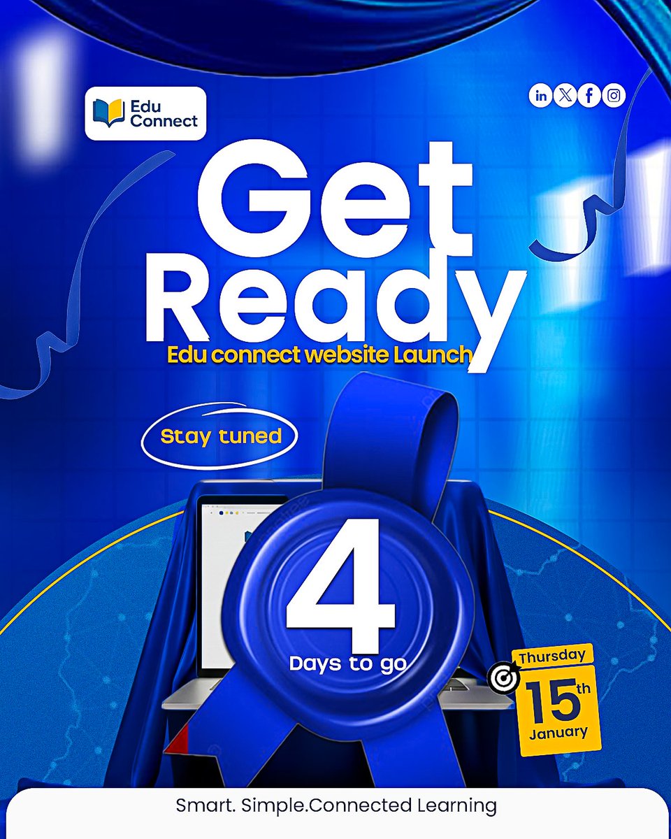 Educonnecthq's tweet photo. ⏳ 4 days to go!
Don’t miss the future of connected education — stay tuned.#EduConnect
#WebsiteLaunch
#EdTech
#SmartLearning
#DigitalEducation https://t.co/N510psiW0l