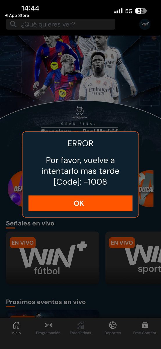 fernando1923's tweet photo. @WinSportsTV @AndreaGuerreroQ  que aplicación de mierda que tienen, pero para cobrar no se tardan medio día https://t.co/WnGSOQ5gb3