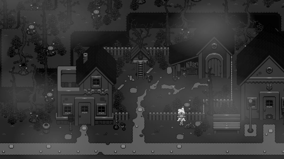 redesign of Ersel’s yard and cottage with a shed — normal vs. distorted in YUNODREAM!

#YUNODREAM #ドット絵 #indiedev