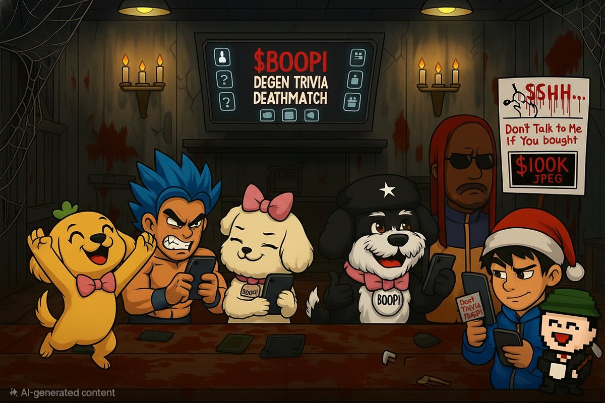$BOOPI FAM STAY GRINDIN’ 💪 DAY IN. DAY OUT. FULL SEND ALWAYS.
THE LAB IS COOKING HEAVY 👨‍🍳🔥
BOOPI DEGEN TRIVIA DEATHMATCH IS ALMOST HERE…
THINK YOU’RE SMART? THINK YOU’RE FAST?
STEP IN AND PROVE IT 🧠⚔️
PRIZES ON THE LINE. BRAGGING RIGHTS FOREVER.
ONLY THE STRONG SURVIVE 🐾