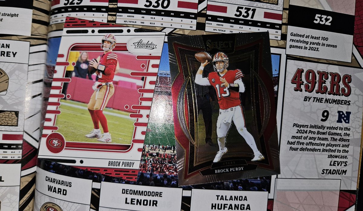 <a href="/ngtcollectibles/">Nathan</a> This guy is playing in a Wild Card game today!  Who would like to add a couple of cool Brock Purdy cards to their collection?! 😃🏈❤️💛🌁