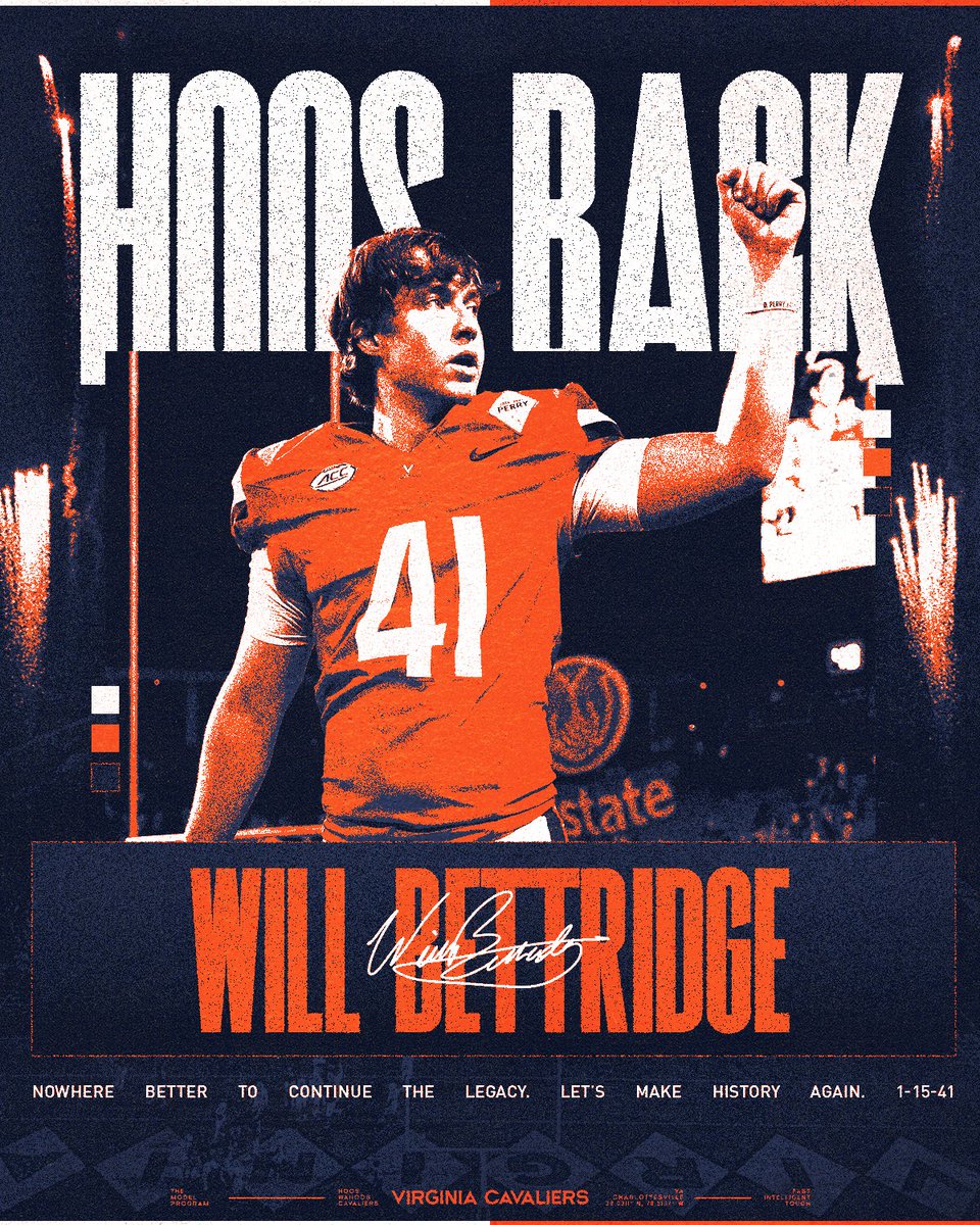 UVAFootball's tweet photo. Hoos Back.

2 program records and #1 in the ACC for points this past year, @will_bettridge is a Wahoo for life

#GoHoos 🔶⚔️🔷 https://t.co/RwpoBI3ya8