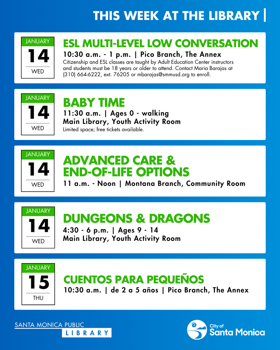 Santa Monica Public Library tweet media