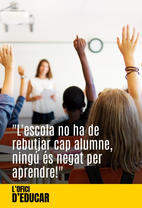 ElisabetPedrosa's tweet photo. #loficideducar Els mestres @JaumeCela i @joandomenechfra parlen de la importància d'ajudar als alumnes disruptius a trobar sentit al que aprenen i donar-los veu per evitar el fracàs ✍i 🔊👉 3CatInfo https://t.co/JwkAtAmowG https://t.co/bcNIy1FPXs