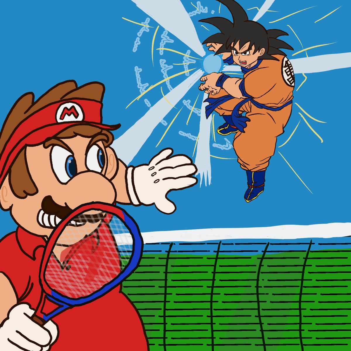 burg_fe's tweet photo. I saw the new Mario tennis trailer and had an idea https://t.co/CvgJrBQ6In