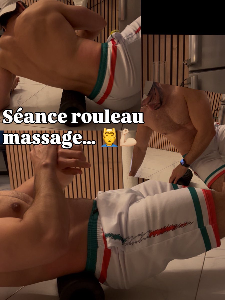 Initiation du massage avec le rouleau… 🥵💪🏼