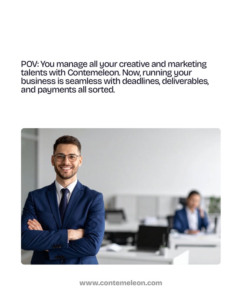 With <a href="/contemeleon/">Contemeleon</a>, you can find, hire, and manage your creative and marketing talent without added stress or pressure.

Launching your next project? 

Sign up on app.contemeleon.com and access a wide variety of marketing professionals willing to bring your ideas to life!