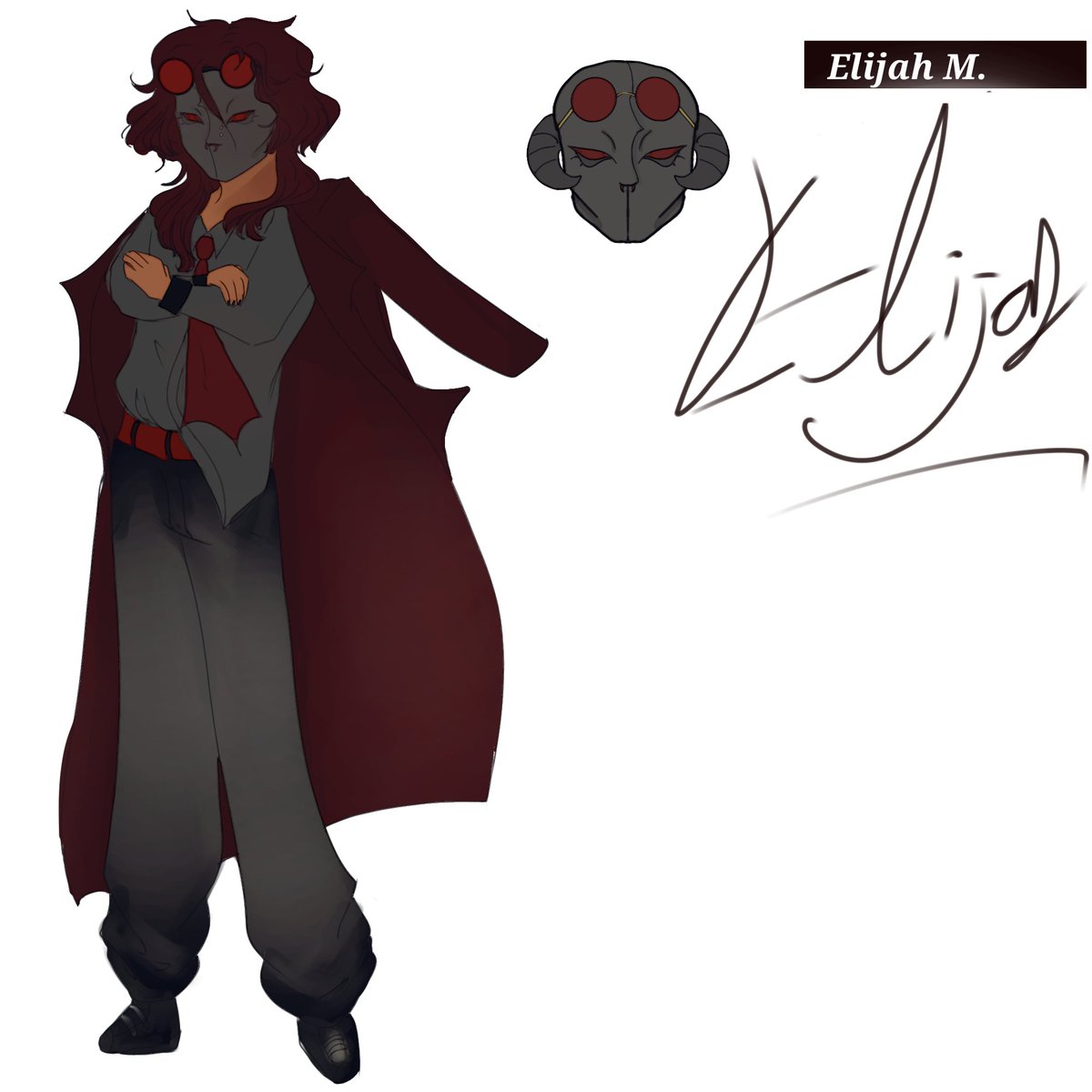 drTakeTwo's tweet image. ELIJAH: DESIGN SHEET

#drtaketwo | #fanganronpa | #danganronpataketwo
