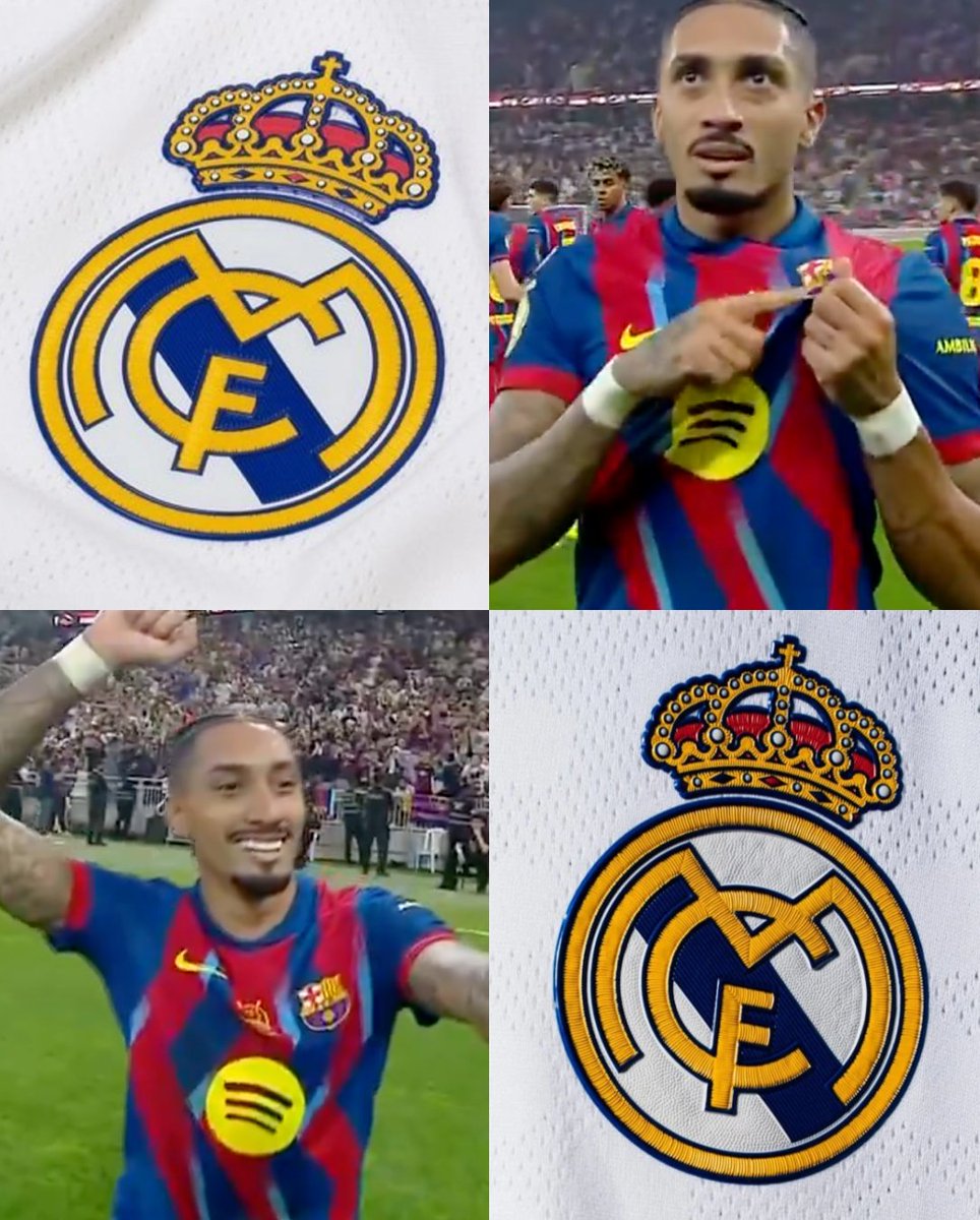 ¡¡RAPHINHA TIENE DE CLIENTE AL REAL MADRID!!

➤ Lleva ¡¡6 GOLES Y 2 ASISTENCIAS!! en los últimos 5 Clásicos.
➤ Les marcó en la final de la Supercopa en 2025.
➤ Les marcó en la final de la Supercopa en 2026.
➤ Les marcó en Liga de España.
➤ Les marcó como local. 
➤ Les marcó