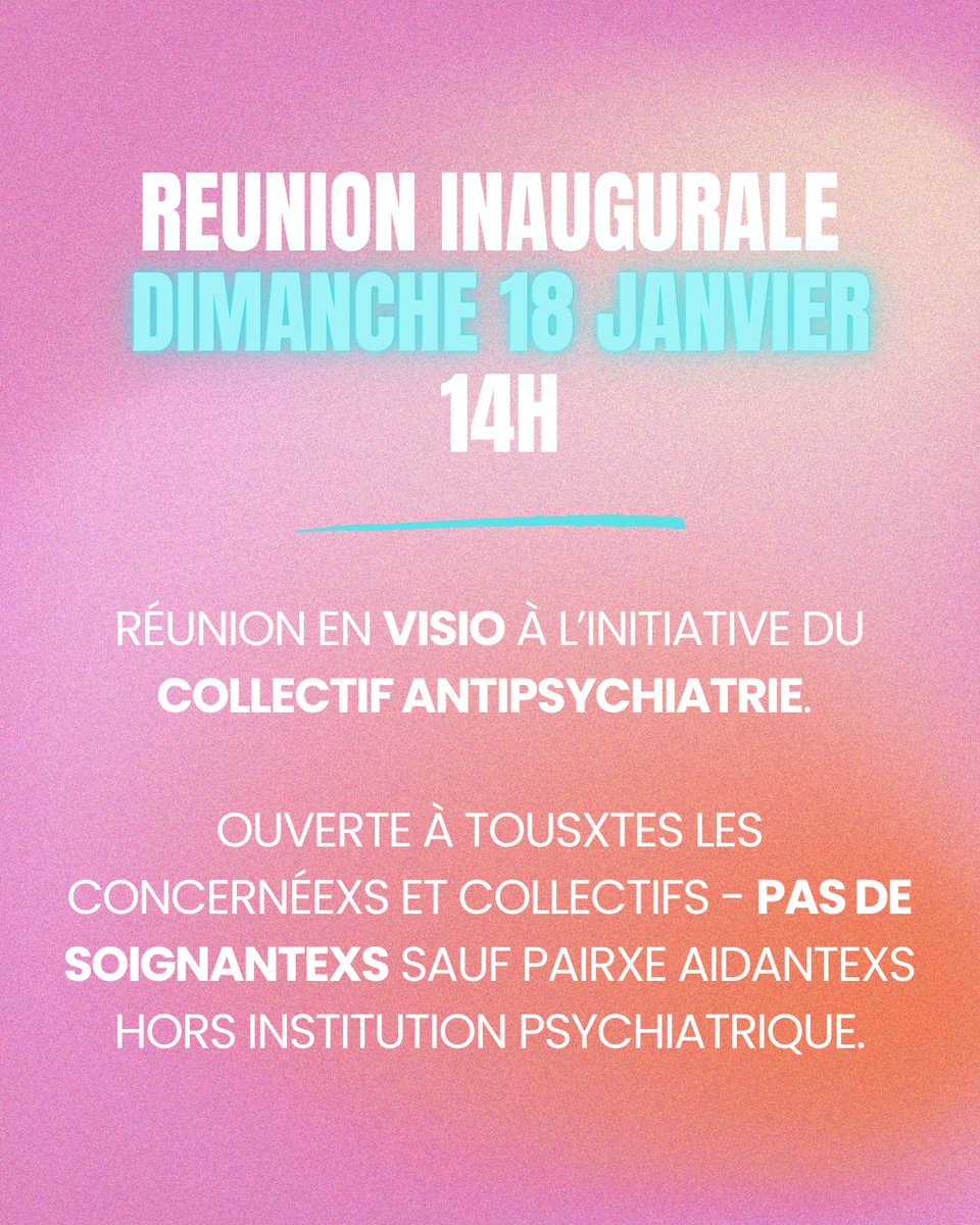 NanMarci's tweet photo. Le Collectif Antipsychiatrie lance un appel pour la première réunion de la Mad Pride radicale et intersectionnelle. On l'espère pleine de nouvelles alliances et de joie pour les personnes follxes, psychiatriséxes, traumatiséxes, handiexs, survivantxes, dans la fierté et la colère https://t.co/YmVrjQEMhN