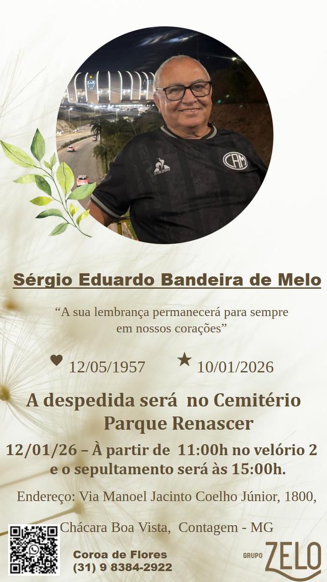sergioebmelo's tweet photo. Os filhos comunicam o falecimento de nosso amado pai Sérgio Eduardo Bandeira de Melo https://t.co/Tz4nUfcuC3