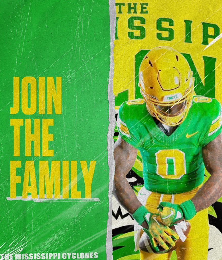ImJairius's tweet photo. Blessed to received an Official Offer from @COACHBOLLING to #TMCCC🟢🟡 https://t.co/ohkigcAdzV