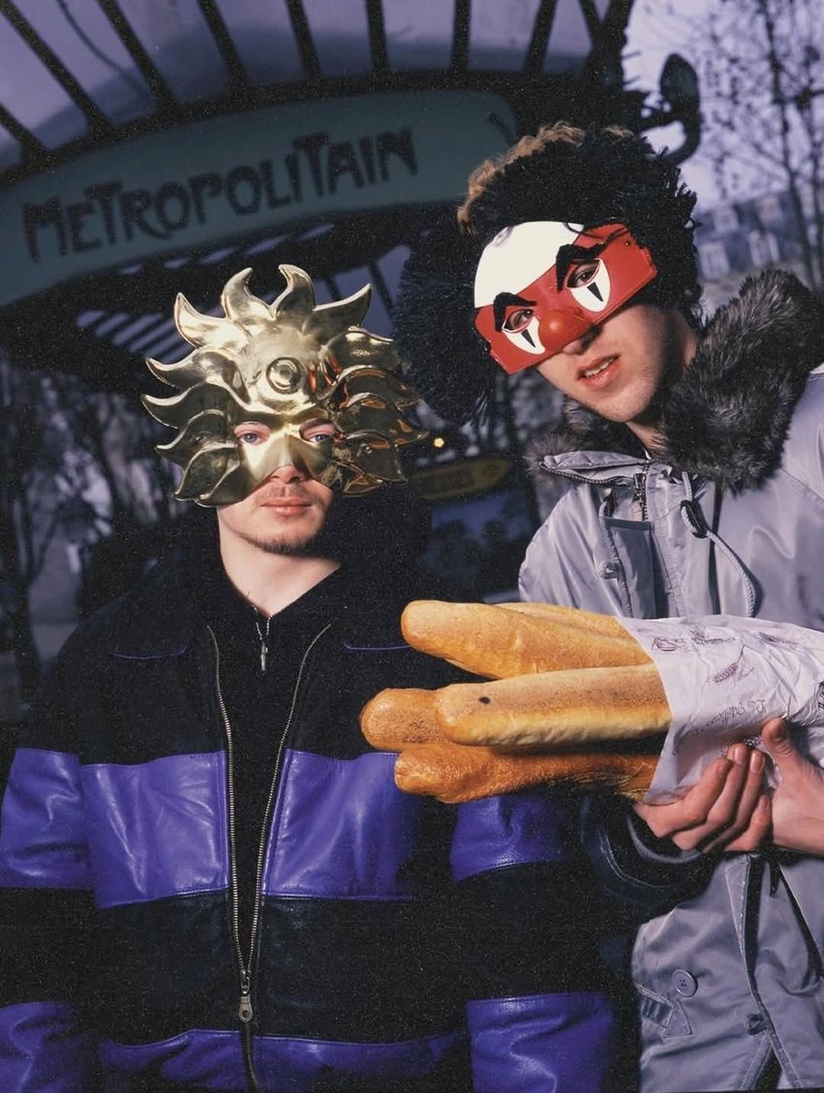 culturejpg's tweet image. Daft Punk before they had their iconic helmets