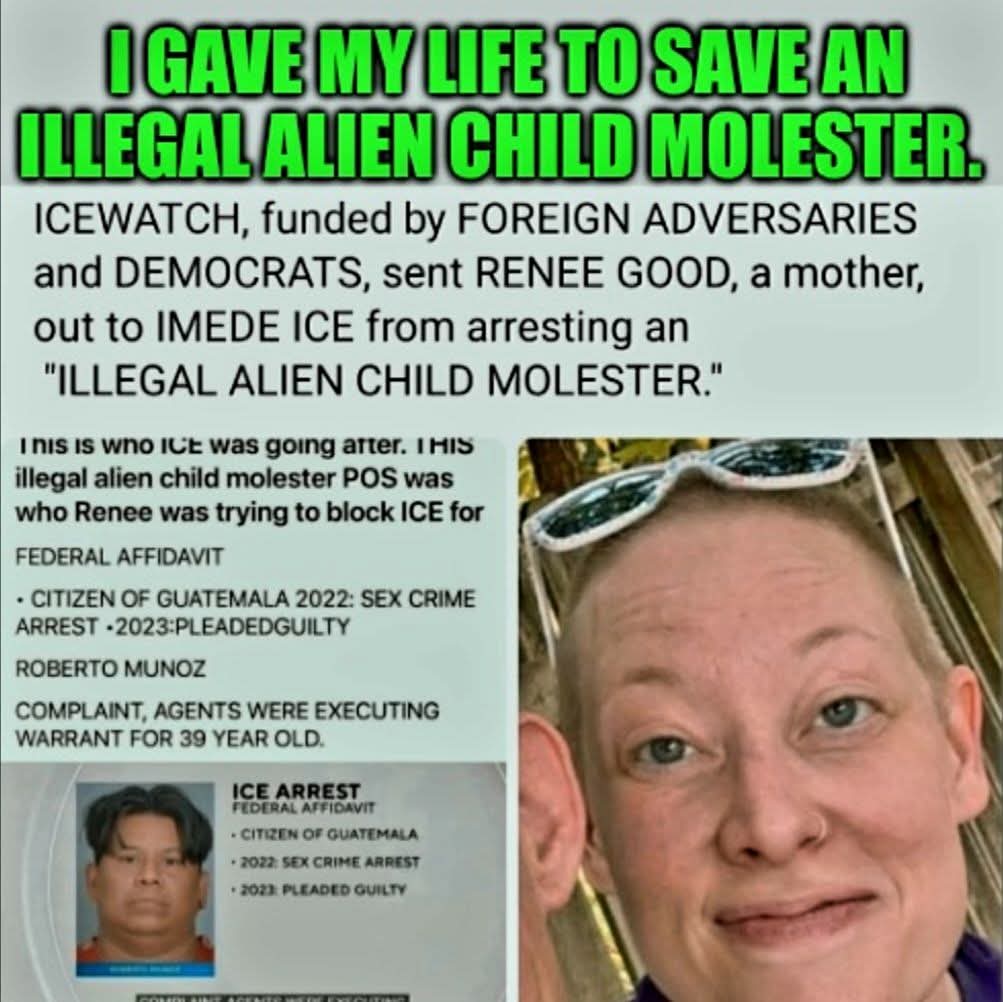 She gave her life for an illegal. An illegal alien child molester. 

That says more about her character and her brain cells. Being duped by the democrat party. 

Sheep.
