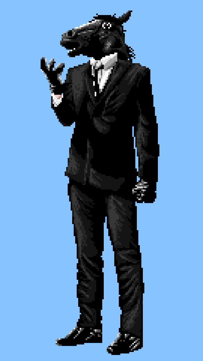 Gesura505art's tweet photo. HorseMan Soul Eater - A Demons Calling
#pixelart #fanart #makemebad35 https://t.co/hnCWNLqilI